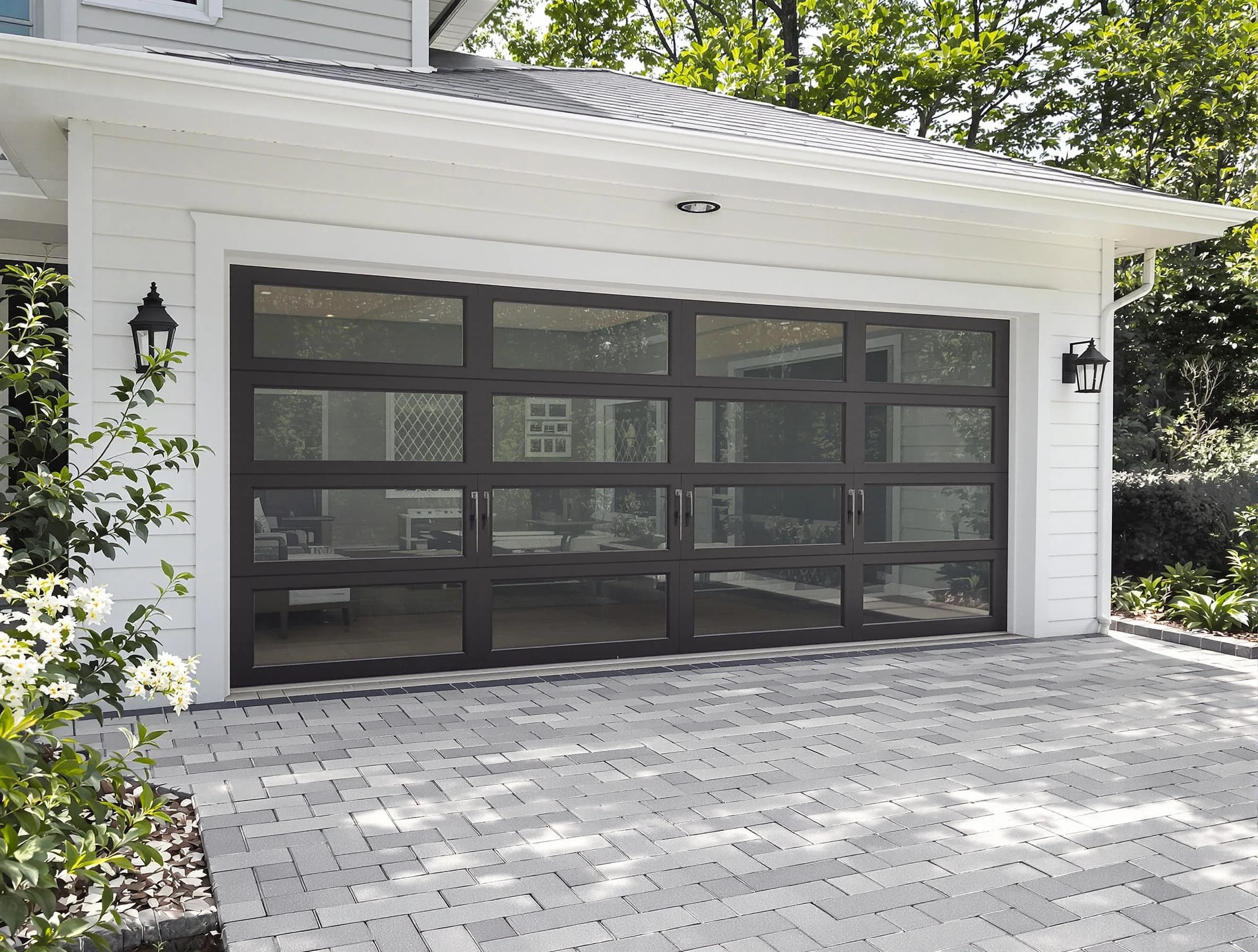 Peabody Garage Door Repair design specialist presenting custom garage door options to Peabody homeowner