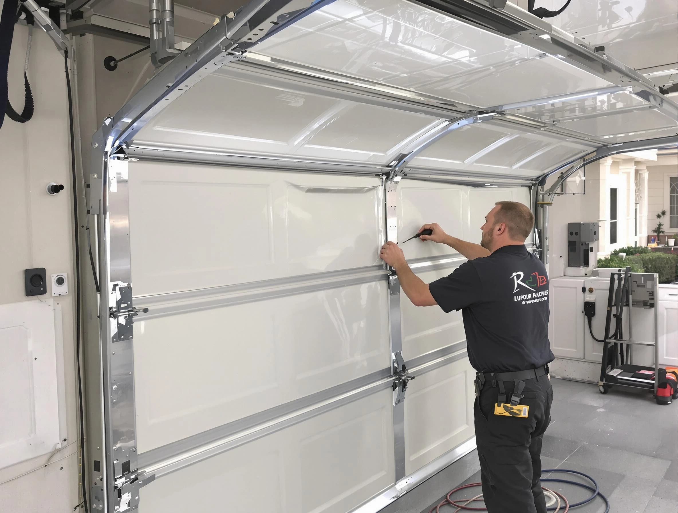 Peabody Garage Door Repair professional performing panel repair in Peabody