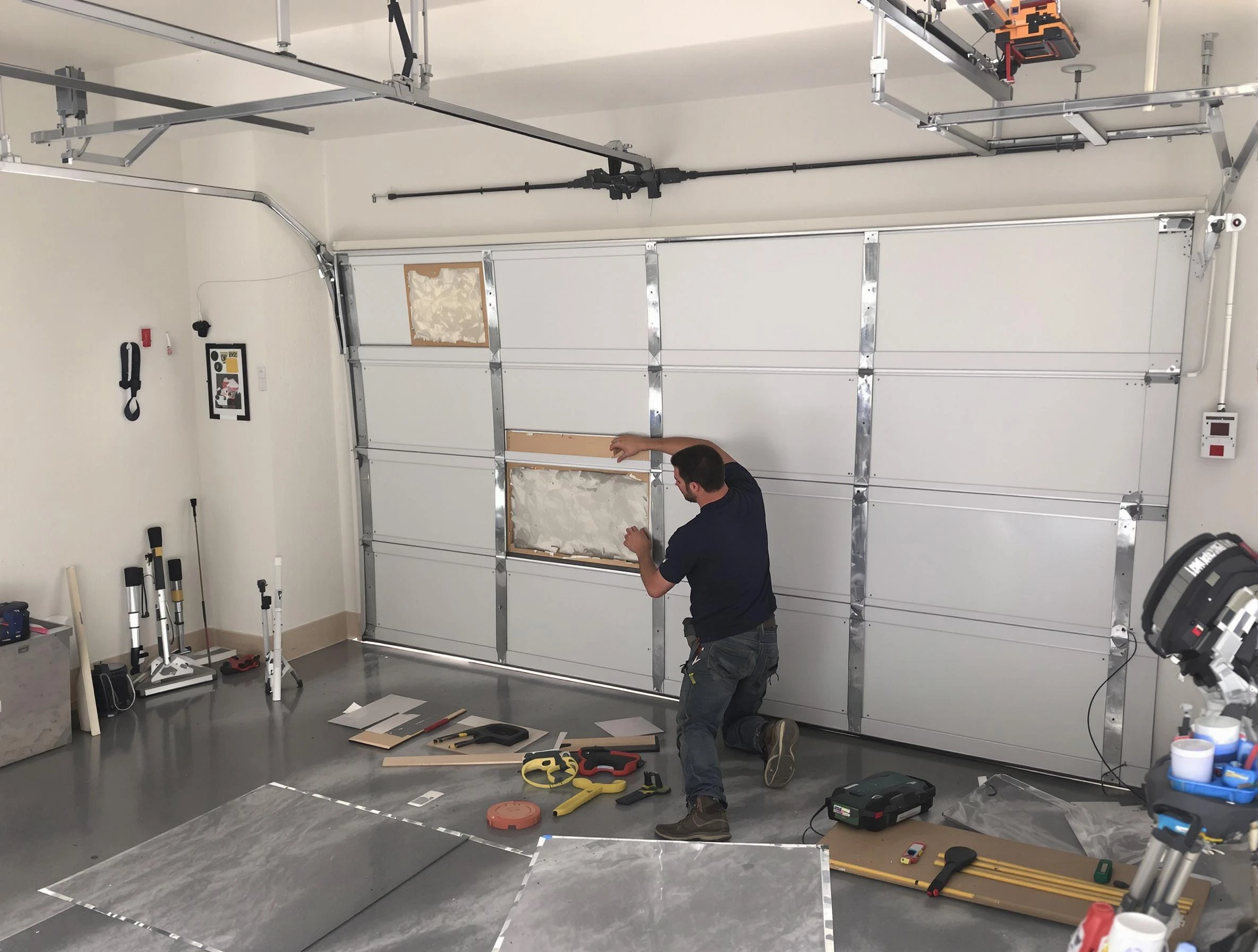 Garage Door Panel Repair in Peabody