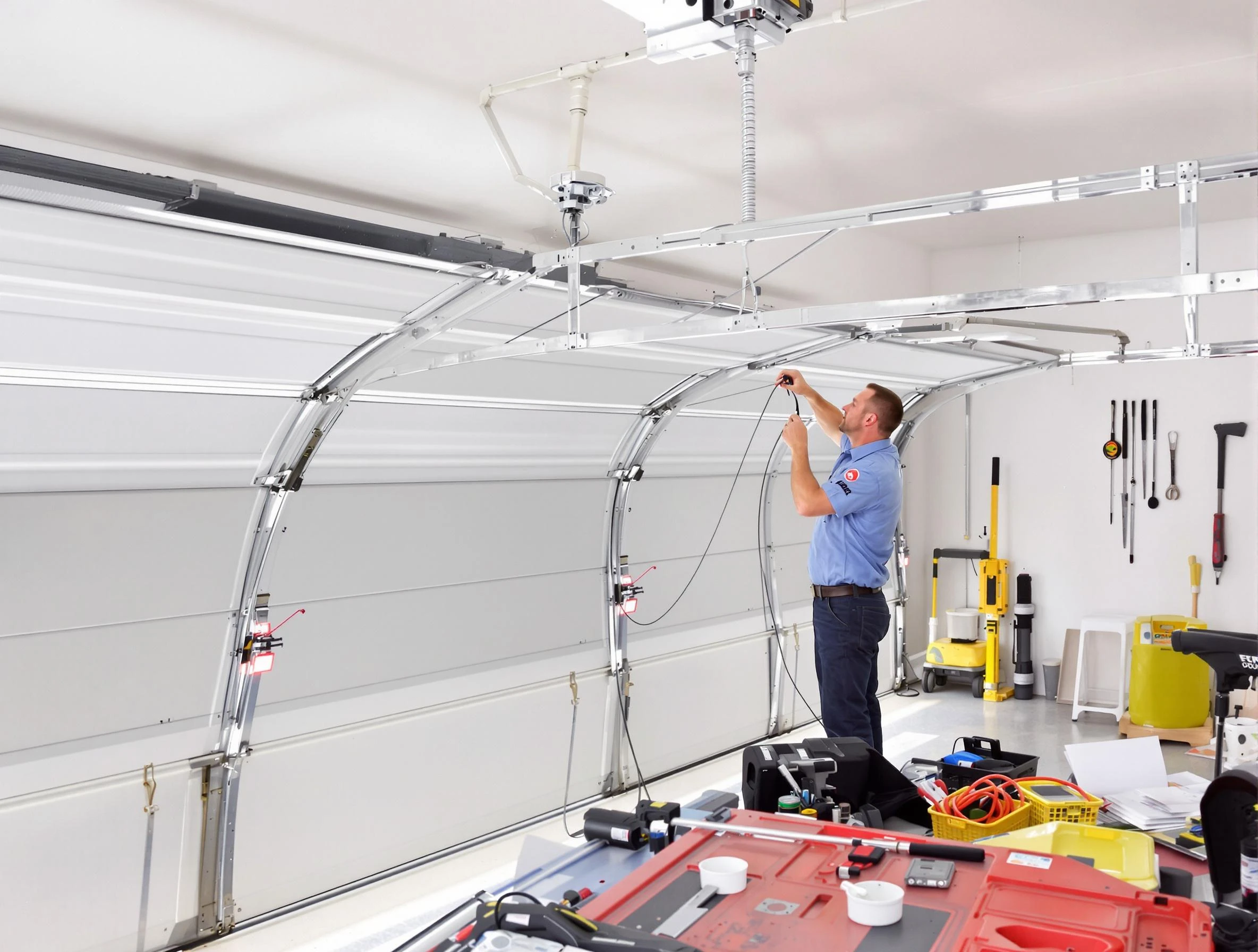 Garage door cable repair service by Peabody Garage Door Repair in Peabody