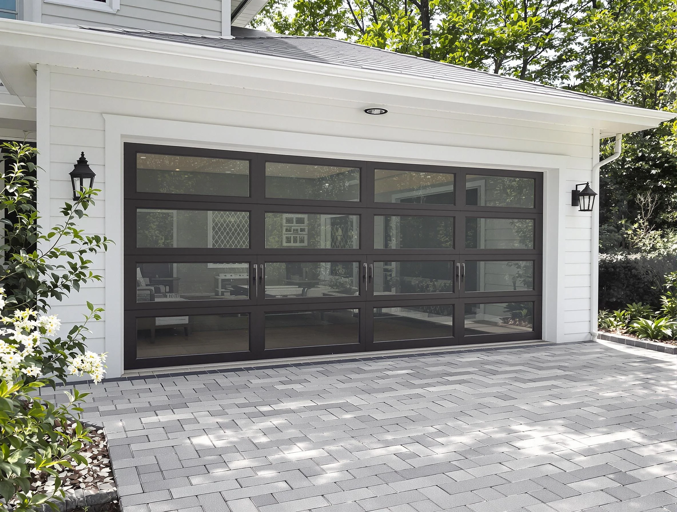 Peabody Garage Door Repair design specialist presenting custom garage door options to Peabody homeowner