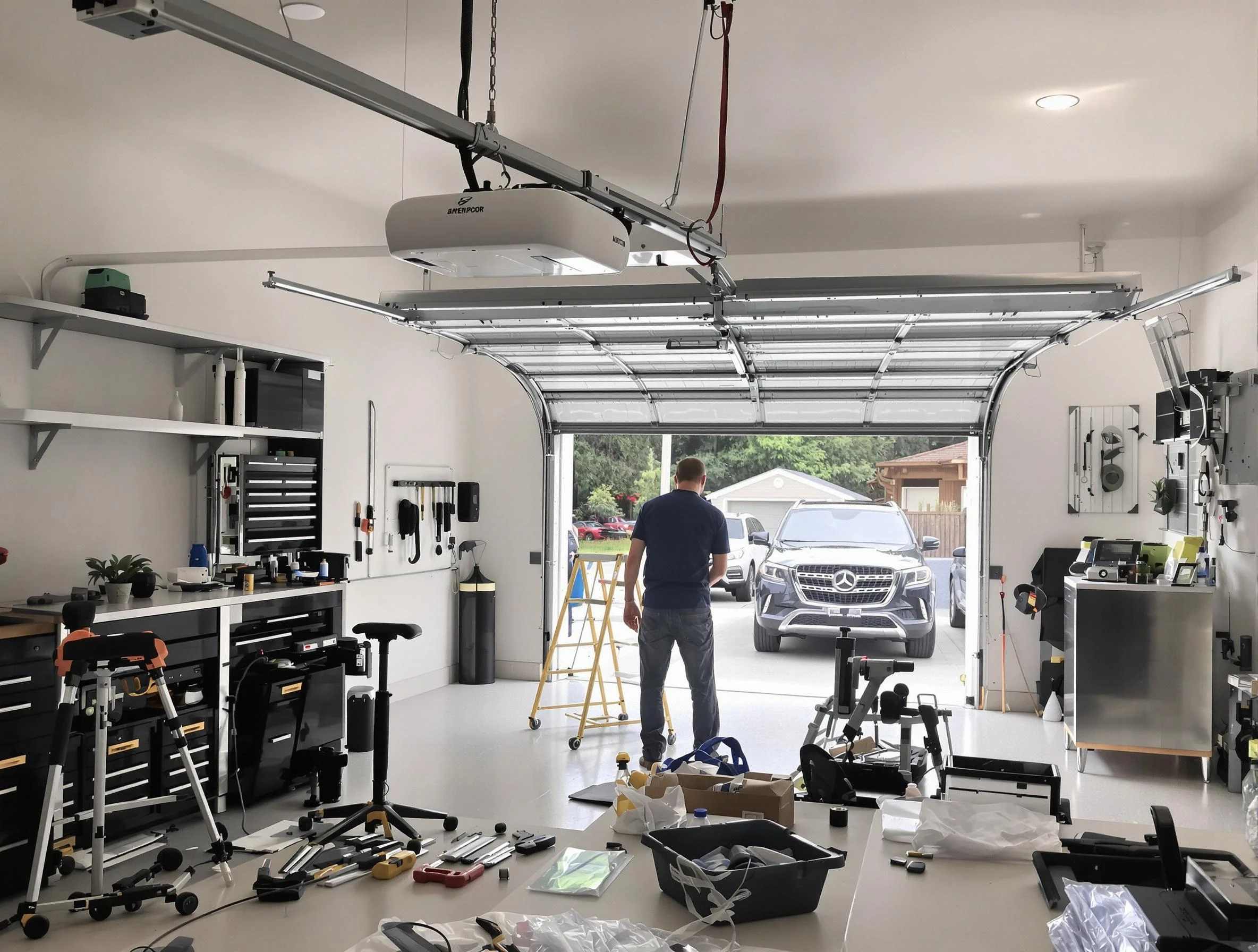 Garage door opener installation by Peabody Garage Door Repair in Peabody
