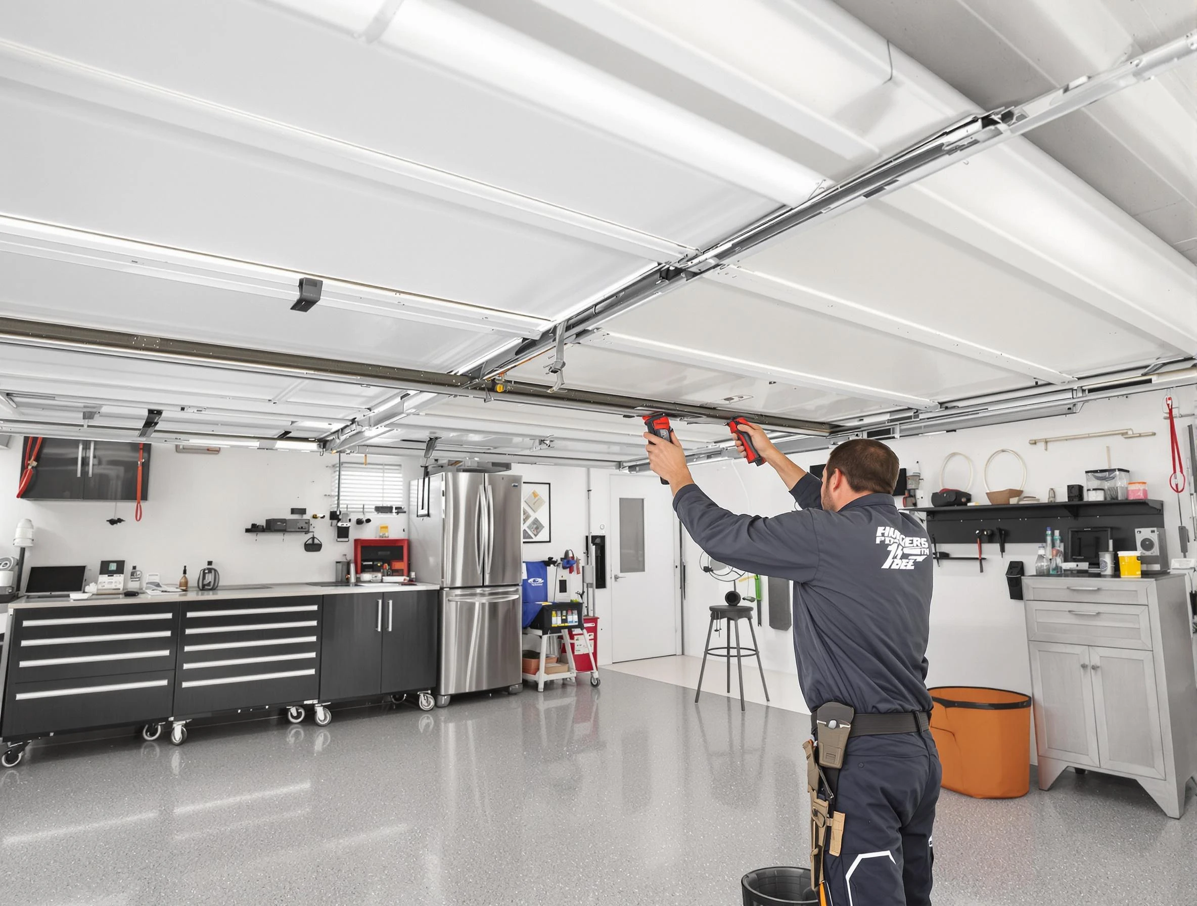 Overhead garage door repair service by Peabody Garage Door Repair in Peabody